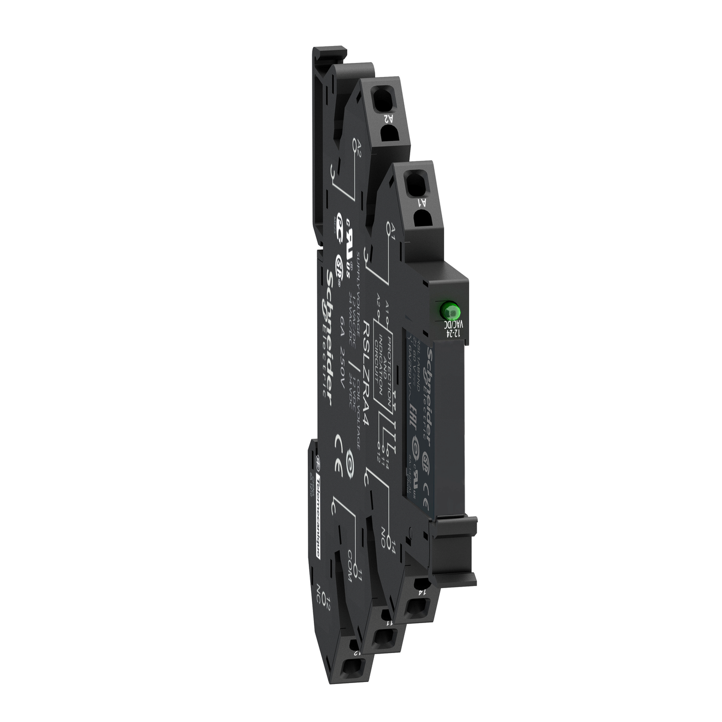 Schneider Electric-RSL1PRJU-Harmony Relay RSL - relais PCB embrochable monté sur embase - 1OF - 6A - 12V1CDC