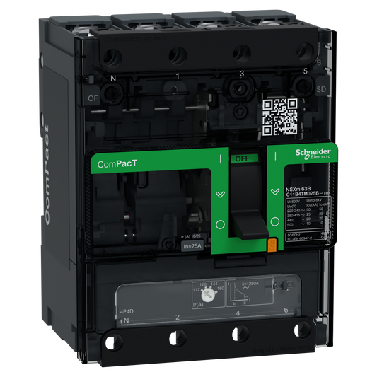 Schneider Electric-C11B4TM025B-NSXmB DISJ 4P4D TMD 25A COSSE