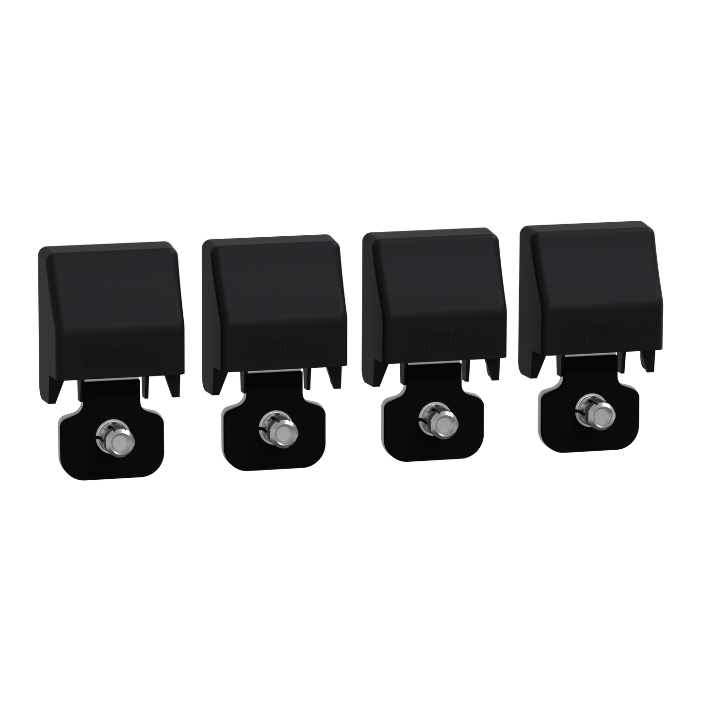 Schneider Electric-NSYAEFPFSC2-PanelSeT Accessoires - Kit de 4 pattes de fixation et caches - pour coffret S3D