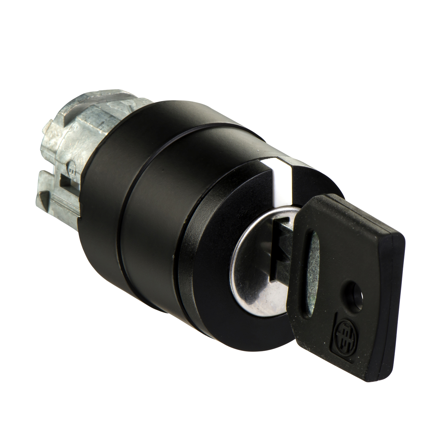Schneider Electric-ZB4BG057-Harmony XB4 - tête bouton tournant à clé 455 - Ø22 - 3 pos rap DC - retr GC