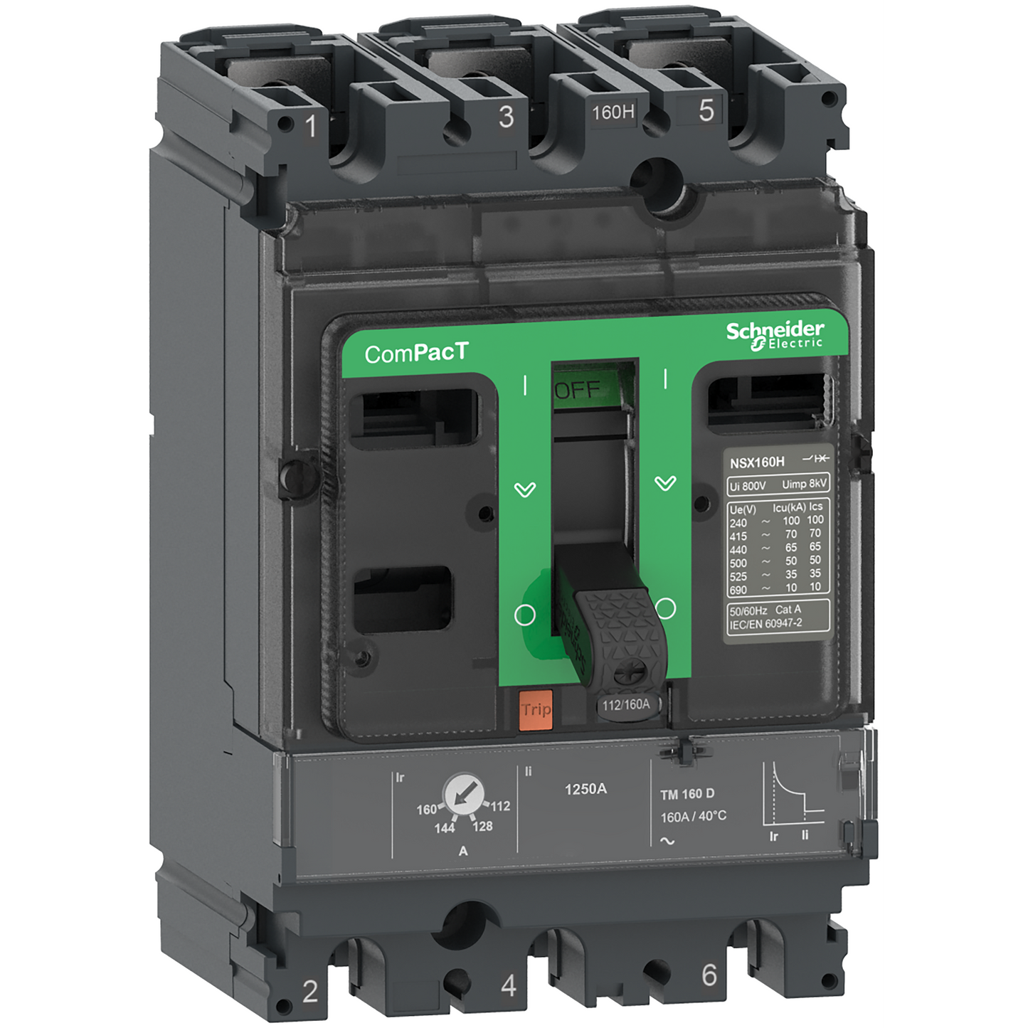 Schneider Electric-C10N3TM025-NSX100N disj TMD 25A 3P3D fx
