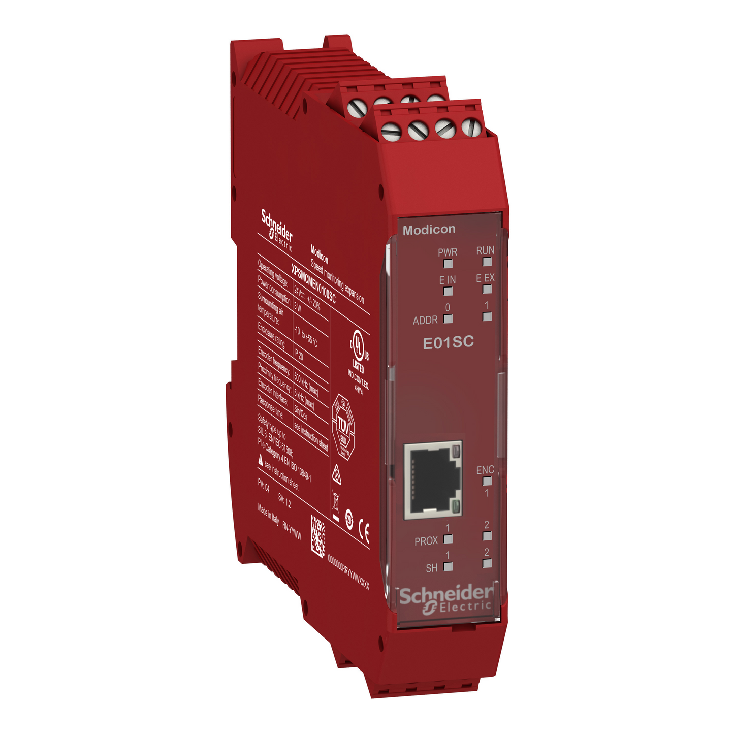 Schneider Electric-XPSMCMEN0100SC-Preventa XPSMCM - module de contrôle de vitesse codeur sin/cos connecteur à vis