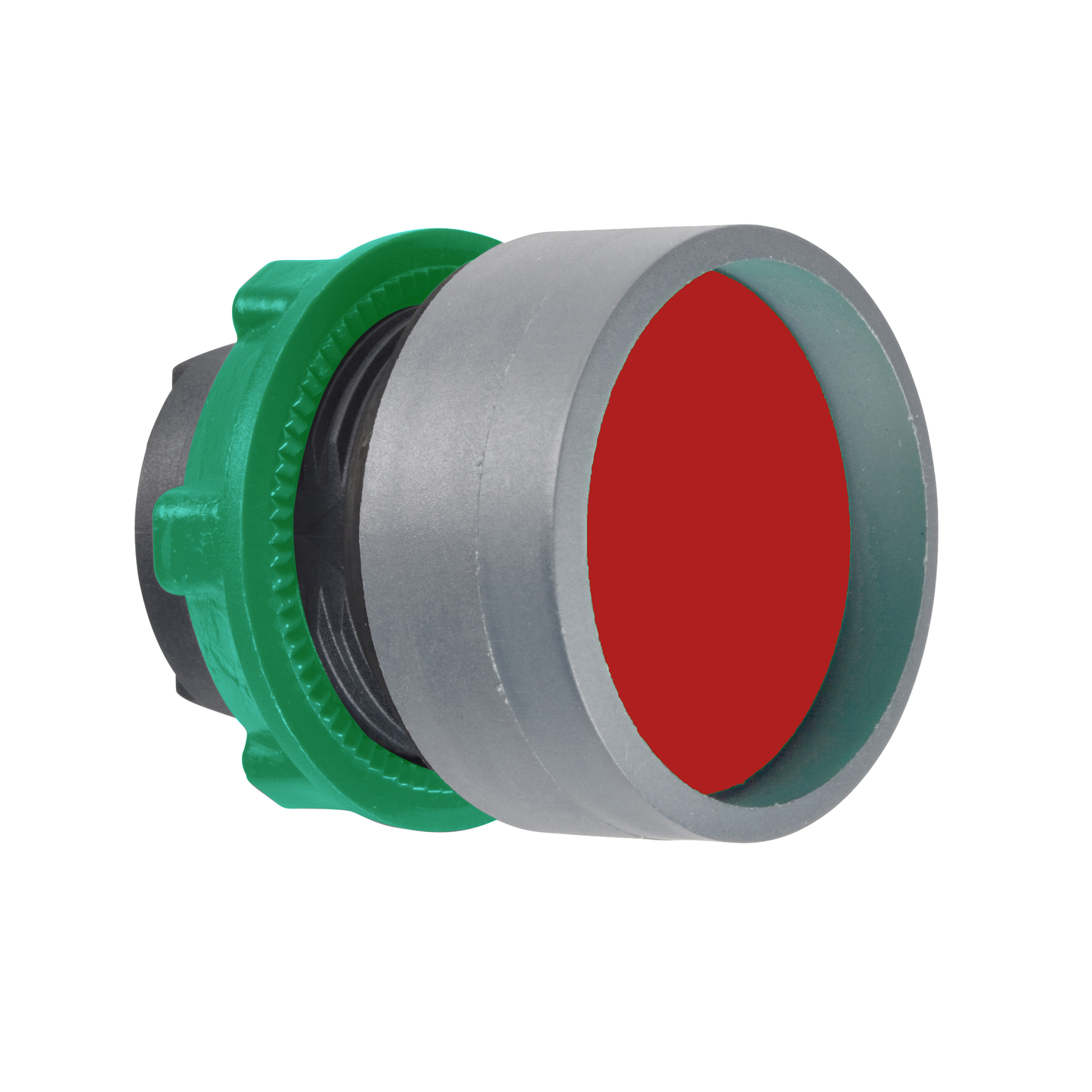Schneider Electric-ZB5AA46C0-Harmony XB5 - tête de bouton poussoir - Ø22 - col haute grise - encastré - rouge
