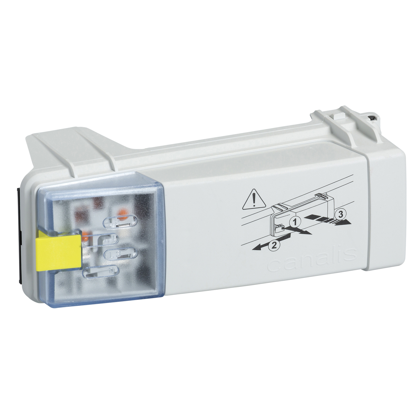 Schneider Electric-KBC16DCF22-Canalis KB - connecteur dérivation 16A - fusible NF 8,5x31,5 sélec. de ph