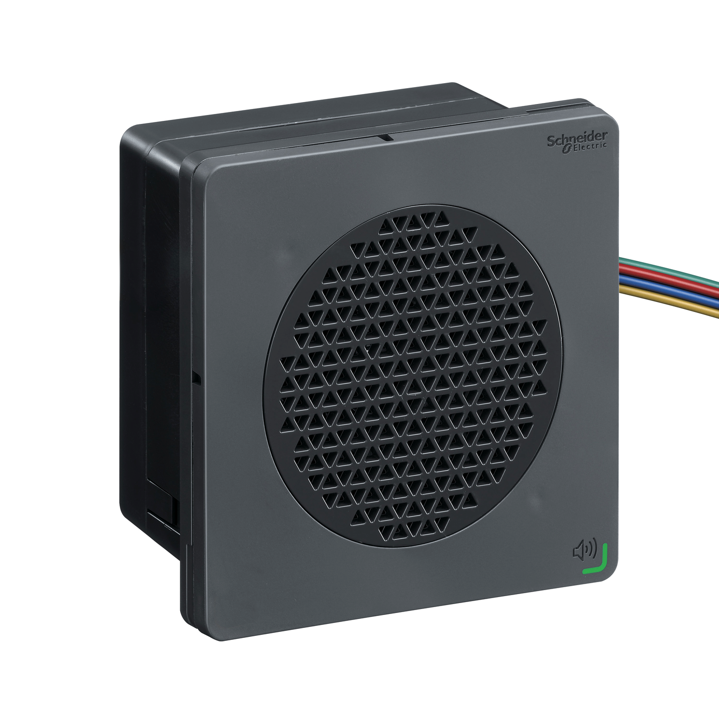Schneider Electric-XVSV9BBN-Harmony XVSV - sirène vocale - DIN96 - noire - NPN - 24Vcc