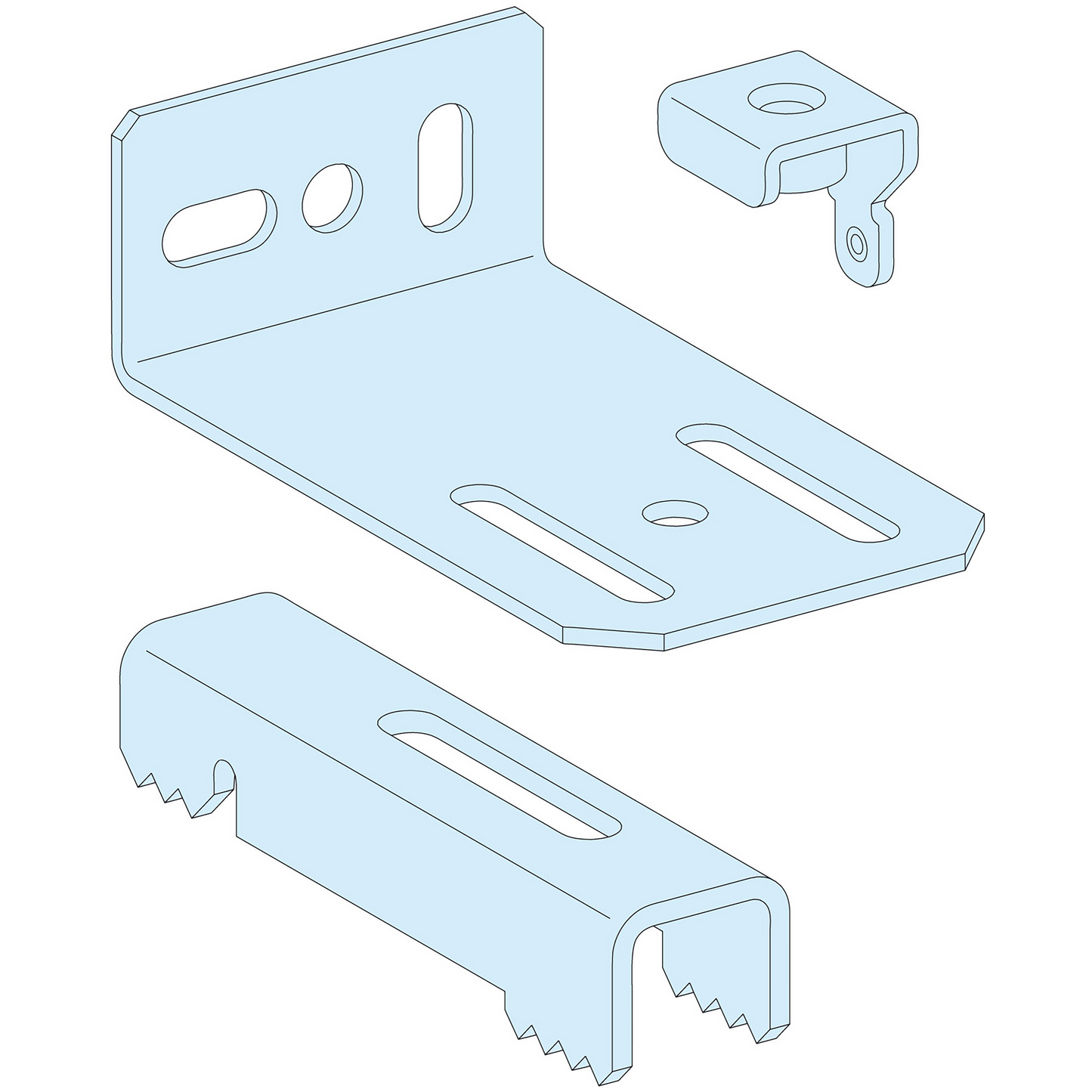 Schneider Electric-LVS08704-Kit fix.sol/mur 2équ.+4brides