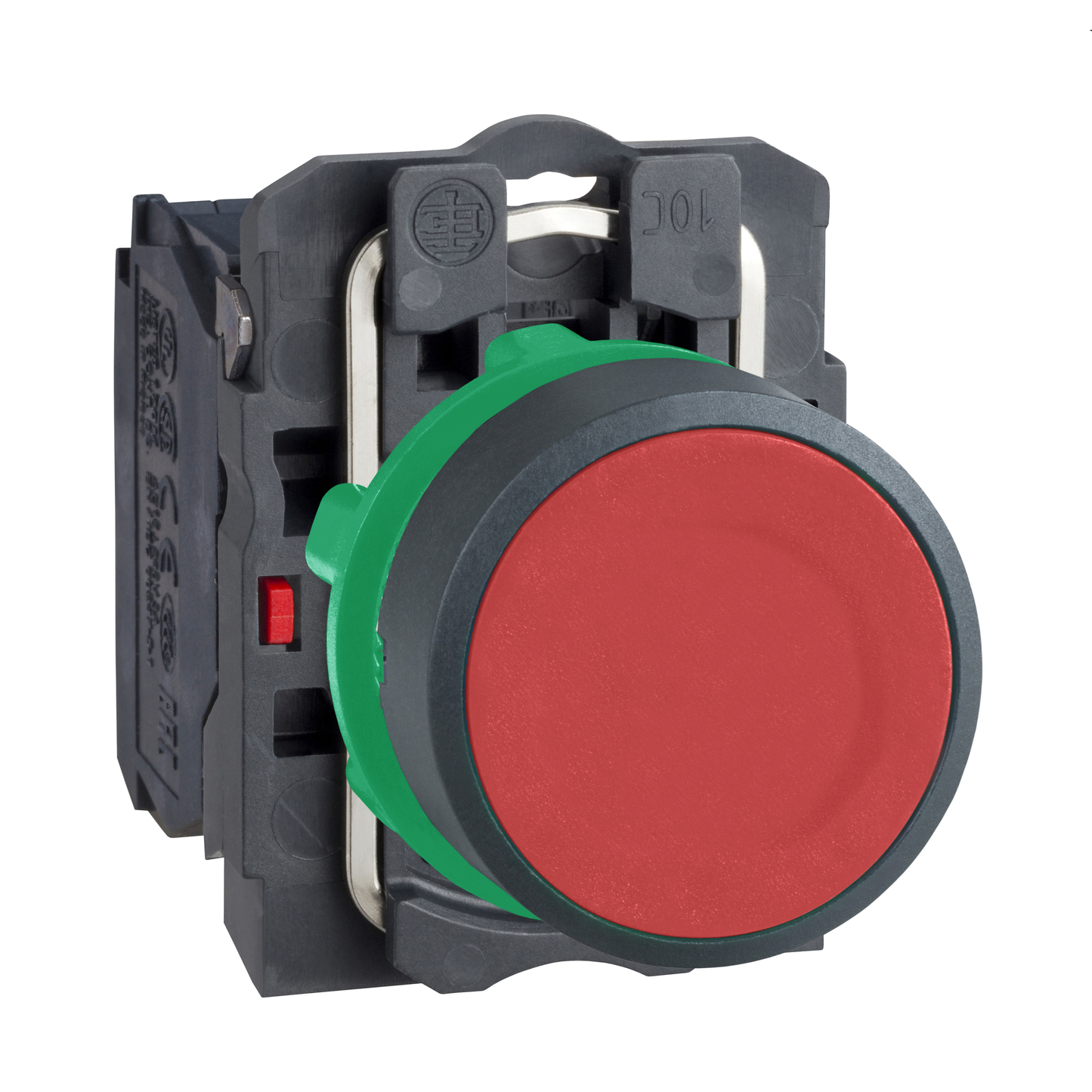 Schneider Electric-XB5AA42-Harmony XB5 - bouton poussoir à impulsion - Ø22 - rouge - 1O - vis étrier