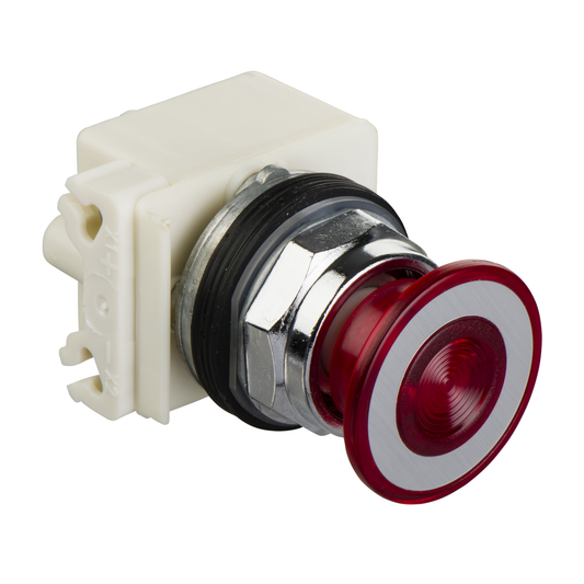 Schneider Electric-9001KR9P35LRR-Harmony 9001K - bouton-poussoir lumineux - Ø30 - rouge - 2 pos. sans contact