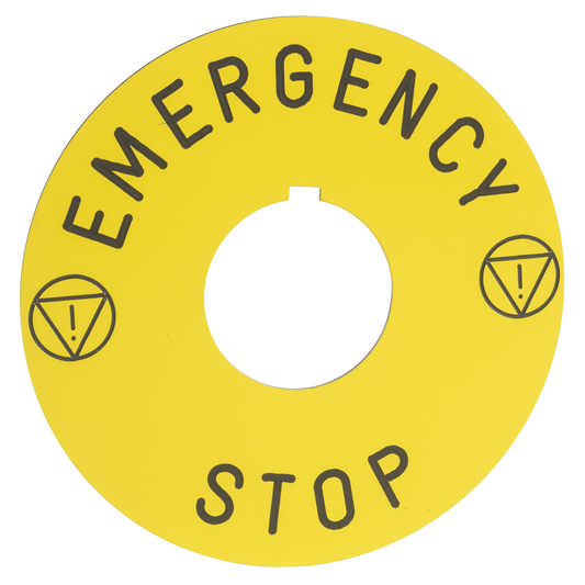 Schneider Electric-9001KN8330-Harmony 9001K - étiquette - Ø30 - Ø90 mm - EMERGENCY STOP