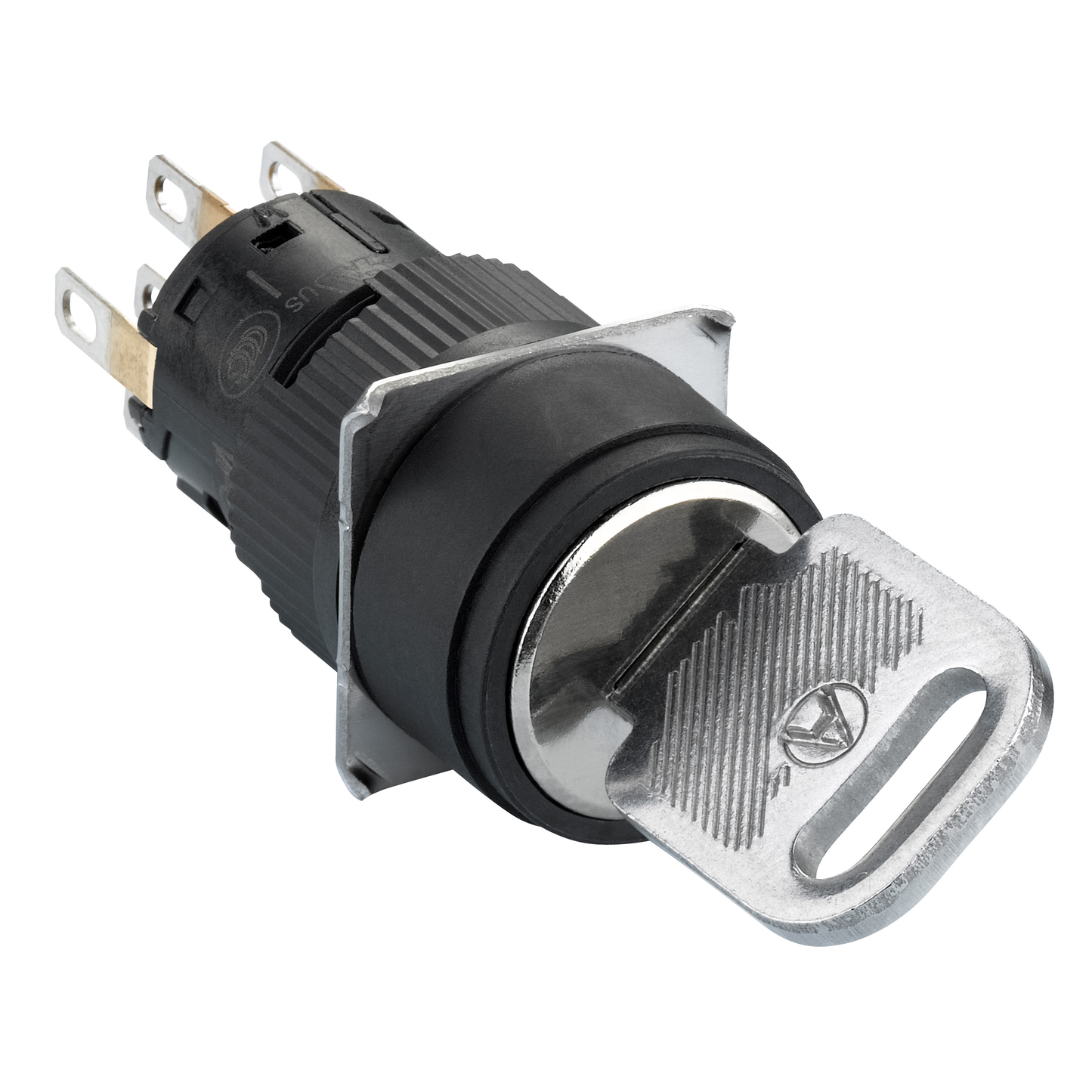 Schneider Electric-XB6EAG232P-Harmony XB6 - bouton tournant - Ø16mm - à serrure - 3 positions - 2OF - noir