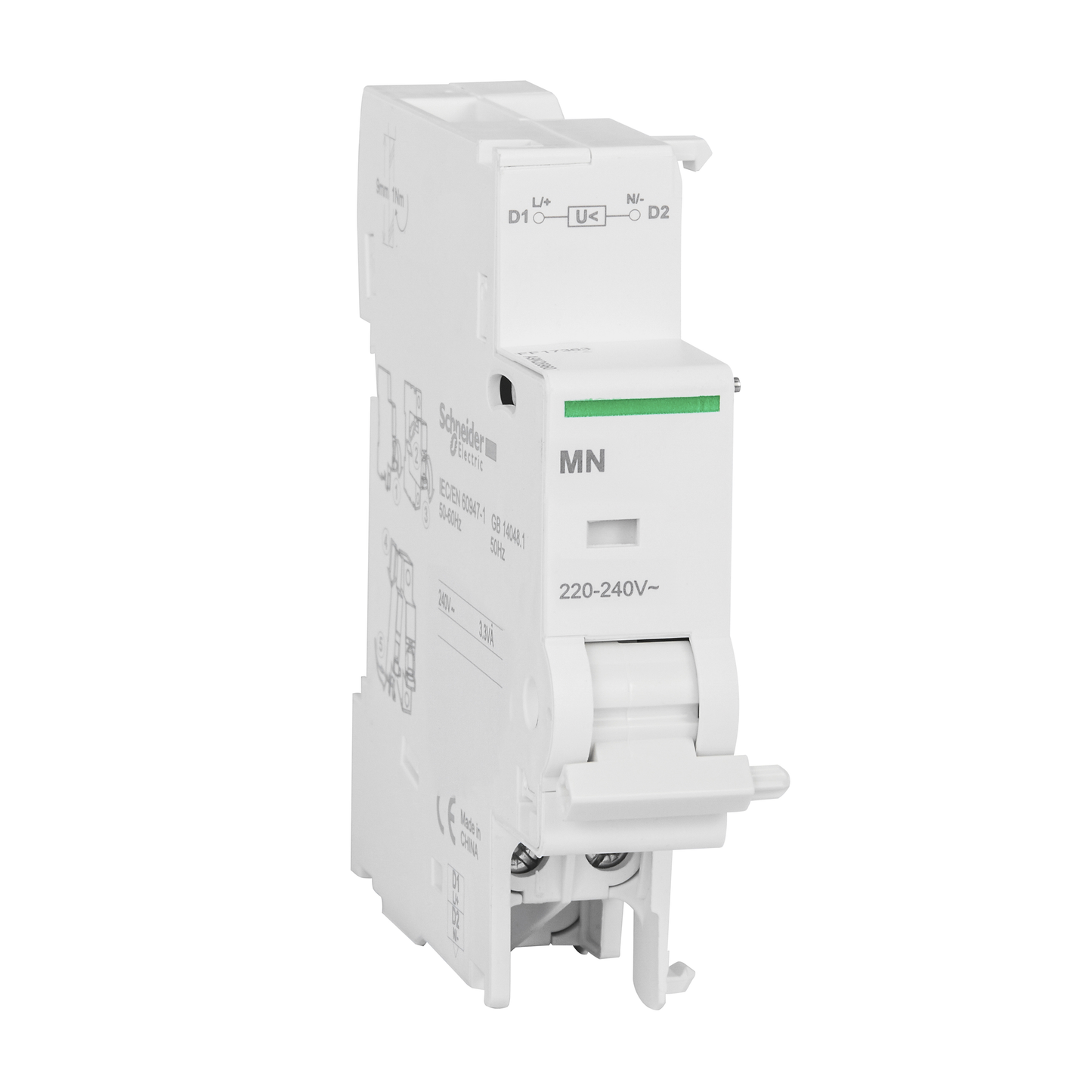 Schneider Electric-A9N26960-Déclencheur à minimum de tension MN 230VCA 3A 415VCA - 6A 240VCA