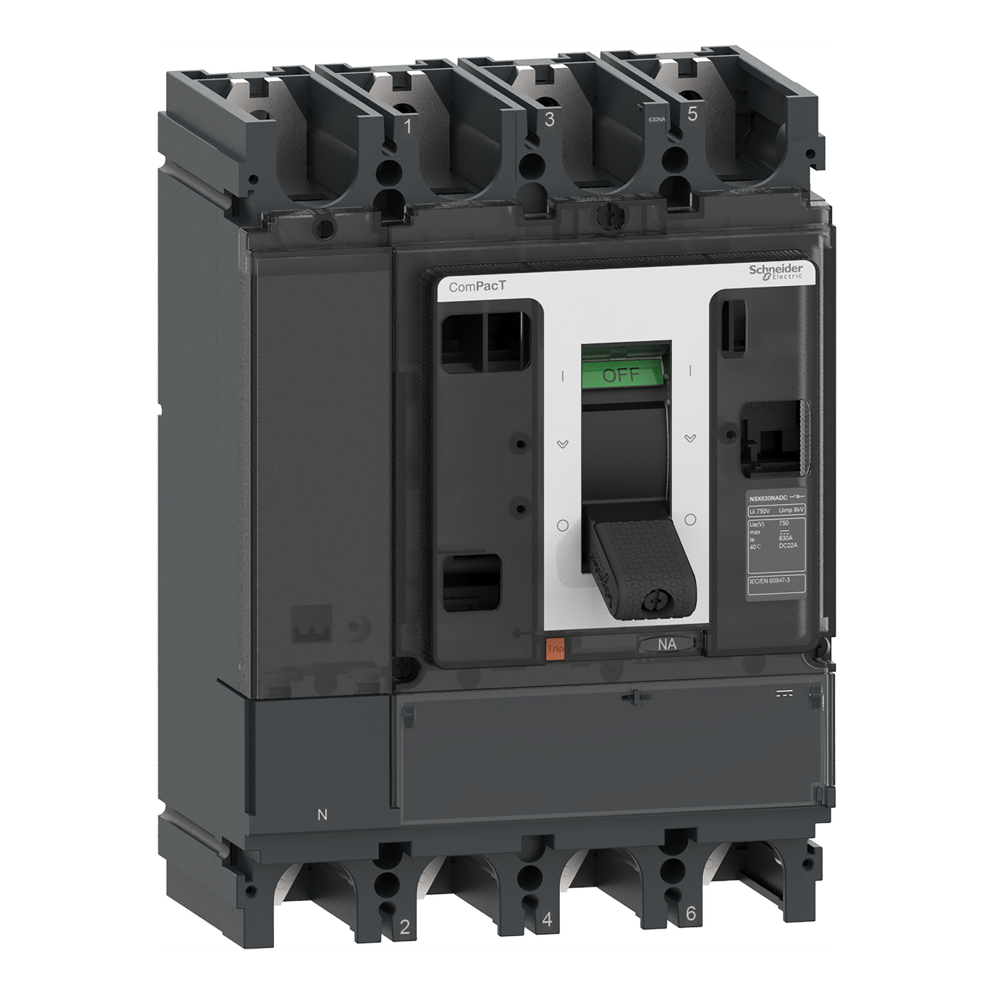Schneider Electric-C404400DS-ComPacT NSX400 NA DC - interrupteur sectionneur CC - 400A - 4P - montage fixe