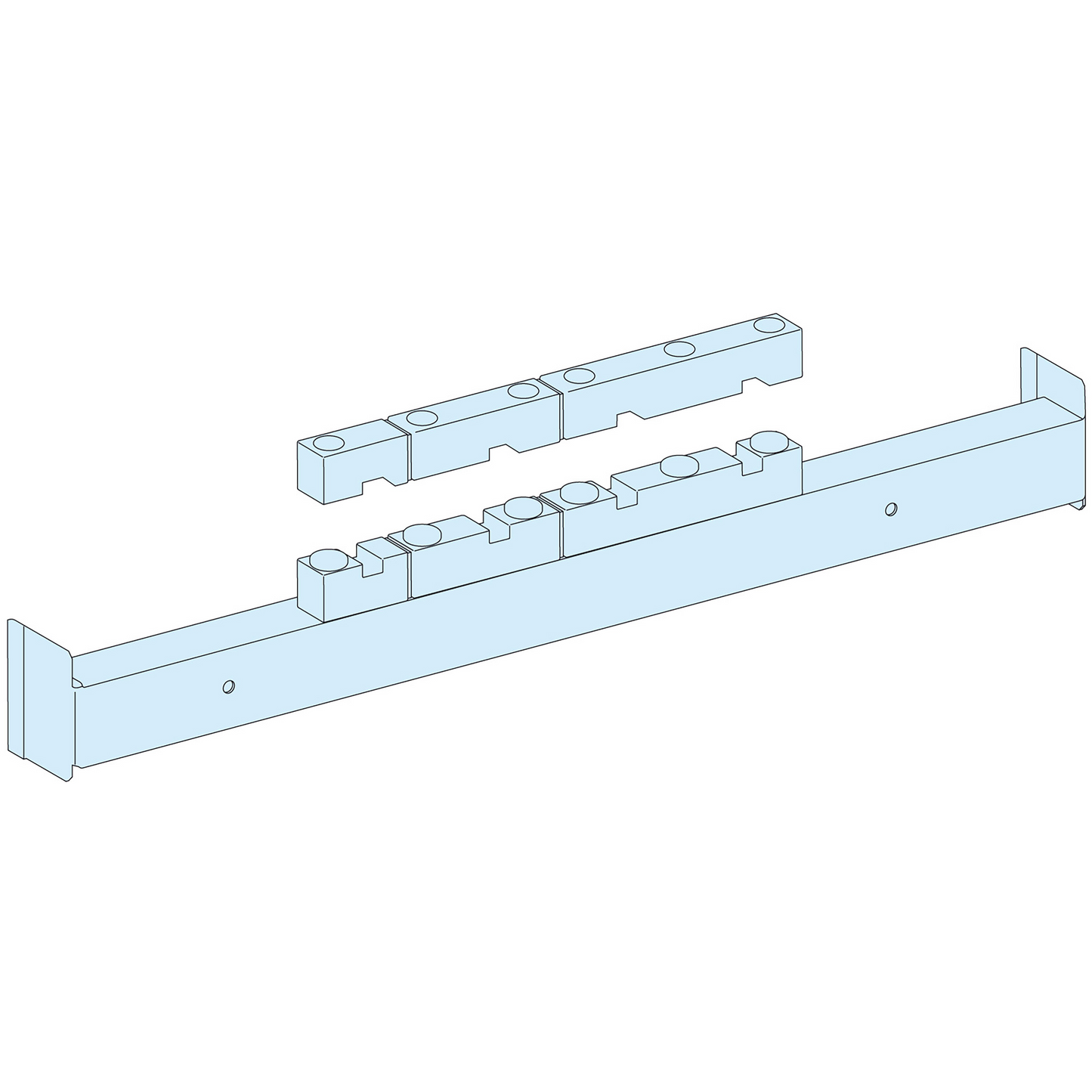 Schneider Electric-LVS04693-Supp.barre raccord.arr.entr.70