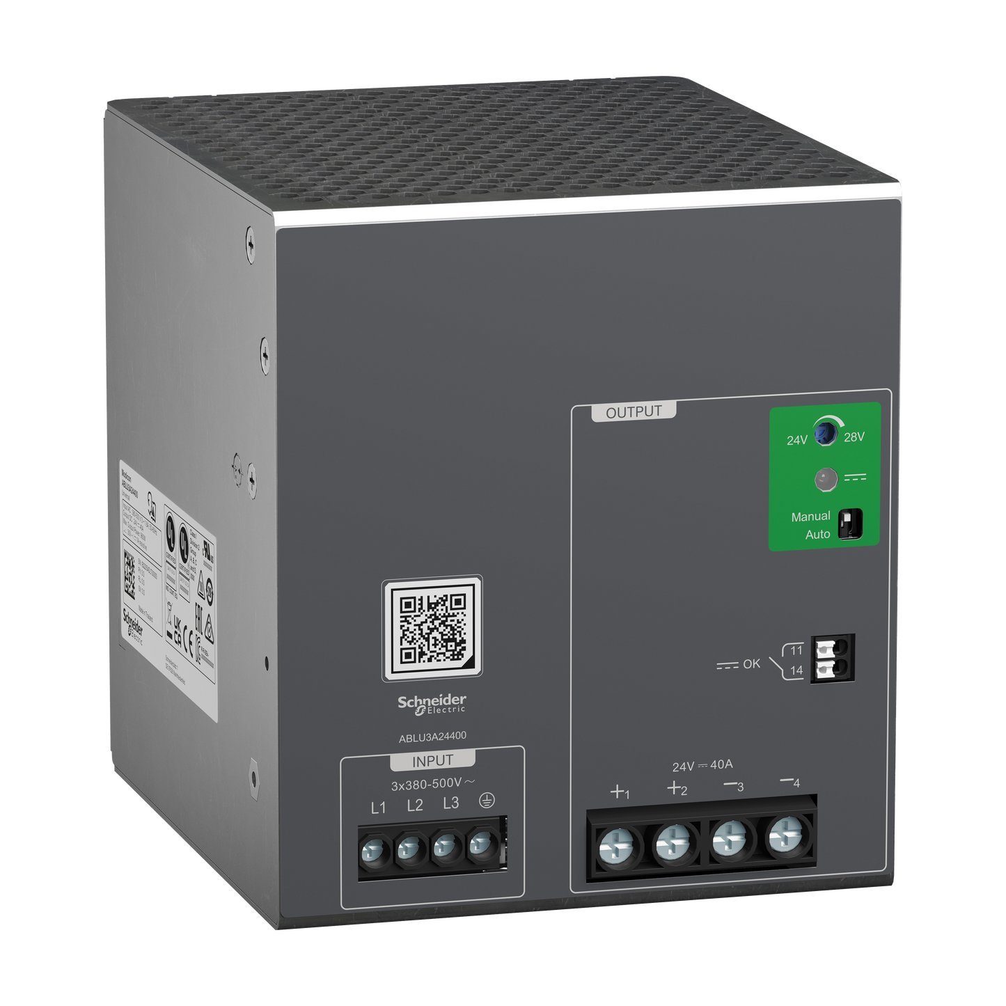 Schneider Electric-ABLU3A24400-Modicon - Alimentation - Sortie 24 VDC - 40A - 3 Phases - Universelle