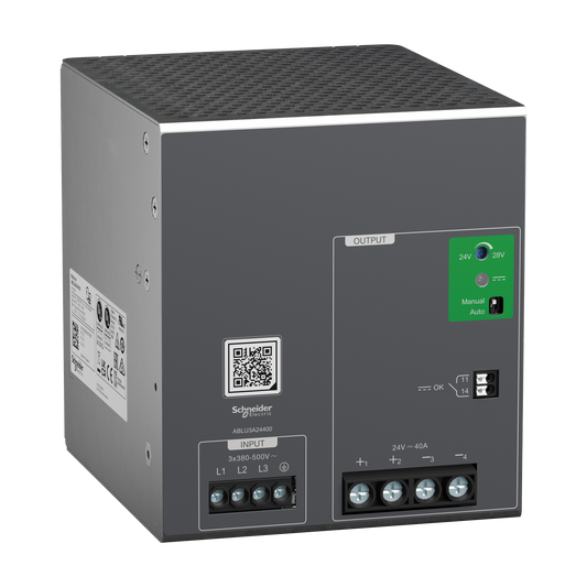 Schneider Electric-ABLU3A24400-Modicon - Alimentation - Sortie 24 VDC - 40A - 3 Phases - Universelle