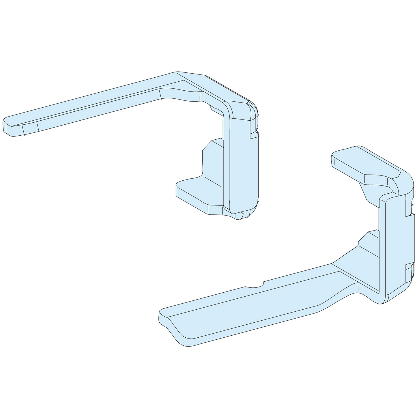 Schneider Electric-LVS01123-PrismaSeT P - Kit butée cadre support plastron