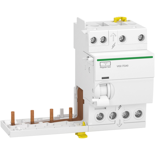 Schneider Electric-A9Y13440-Acti9 iTG40 - Bloc dif. Vigi Tête de groupe - 4P - 40A - 300mA - Type AC
