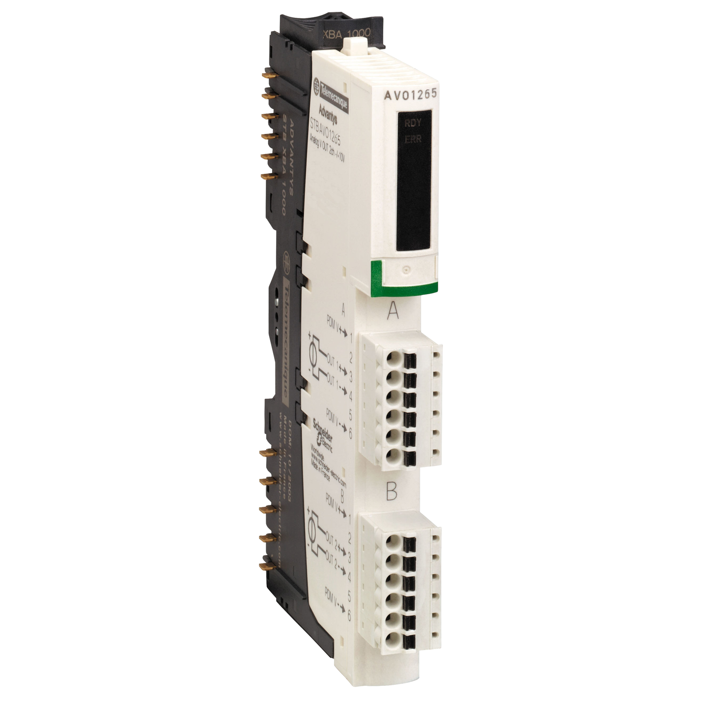 Schneider Electric-STBAVO1265K-Advantys STB - kit de sorties analogiques de base - +/-10V - 2 S - 9 bits+signe