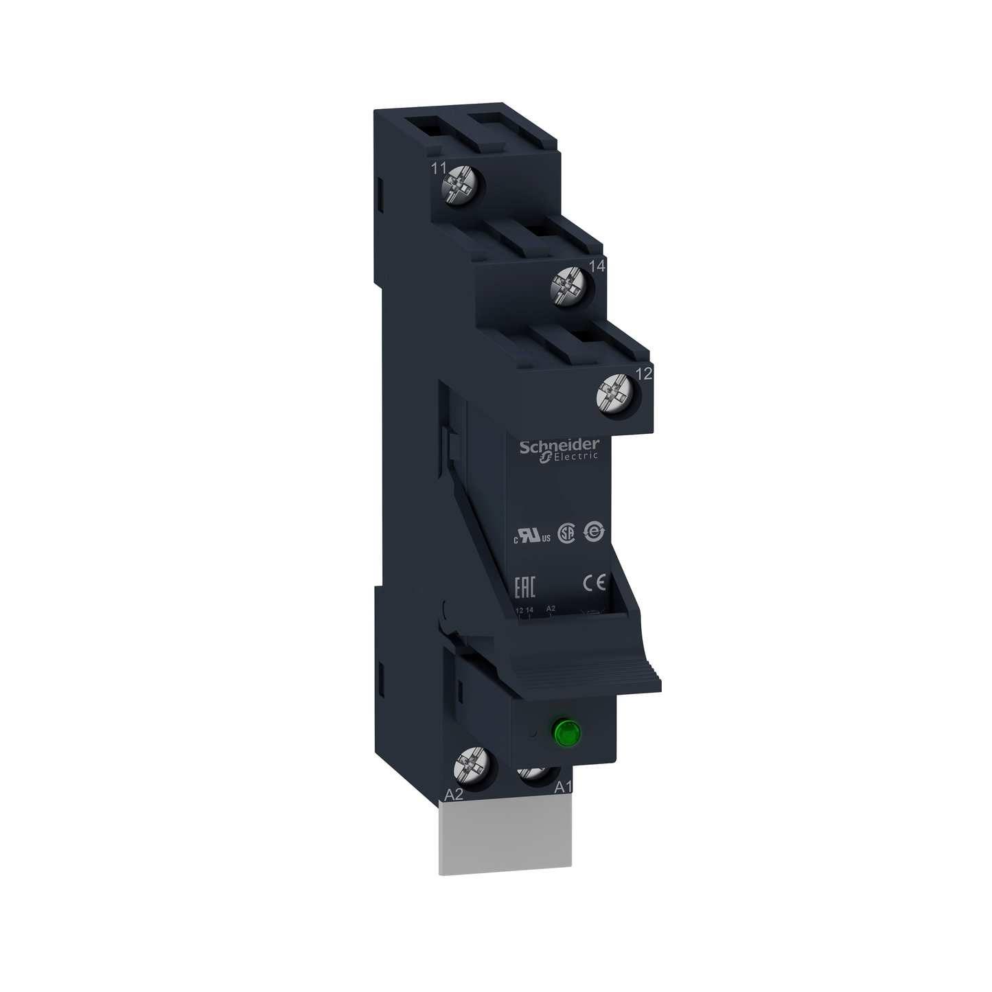 Schneider Electric-RSB1A120P7PV-Harmony Relay RSB - relais PCB embrochable monté sur embase - 1OF 12A - 230VAC