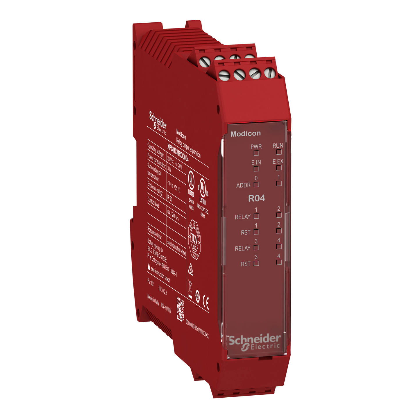 Schneider Electric-XPSMCMRO0004-MOD EXT 4S REL VIS