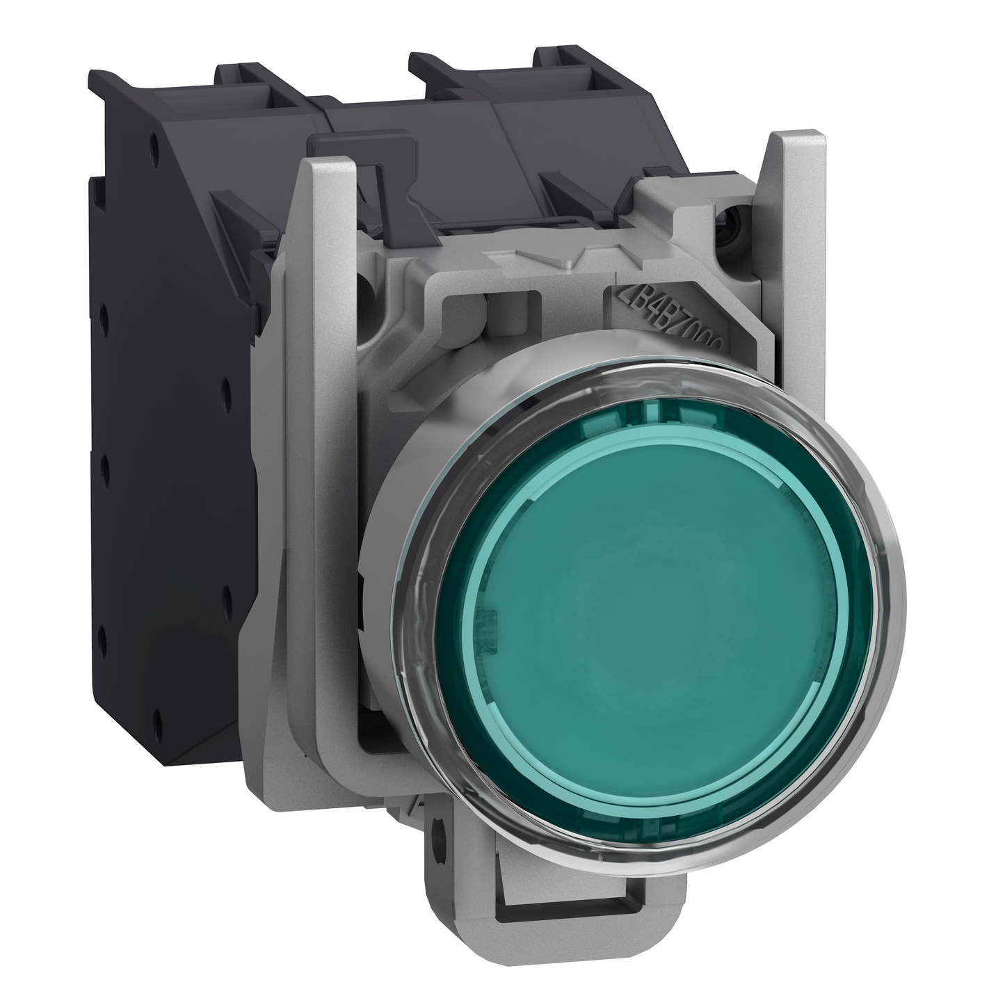 Schneider Electric-XB4BP383BM5GEX-Harmony XB4 - bouton poussoir lumin impuls Atx gaz - Ø22 - vert - 2F