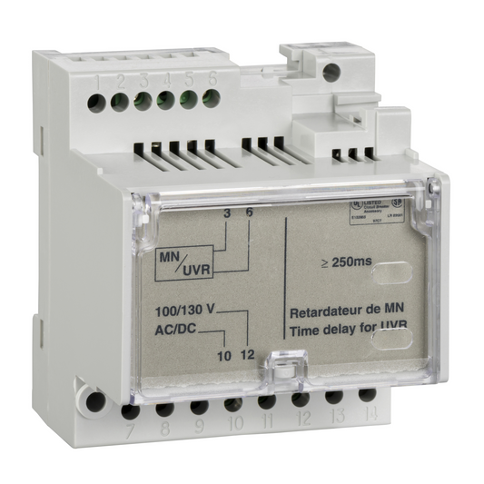 Schneider Electric-33684-ComPacT NS - déclench volt MN tempo non réglable - 100-130Vca/cc - pr NS630-3200
