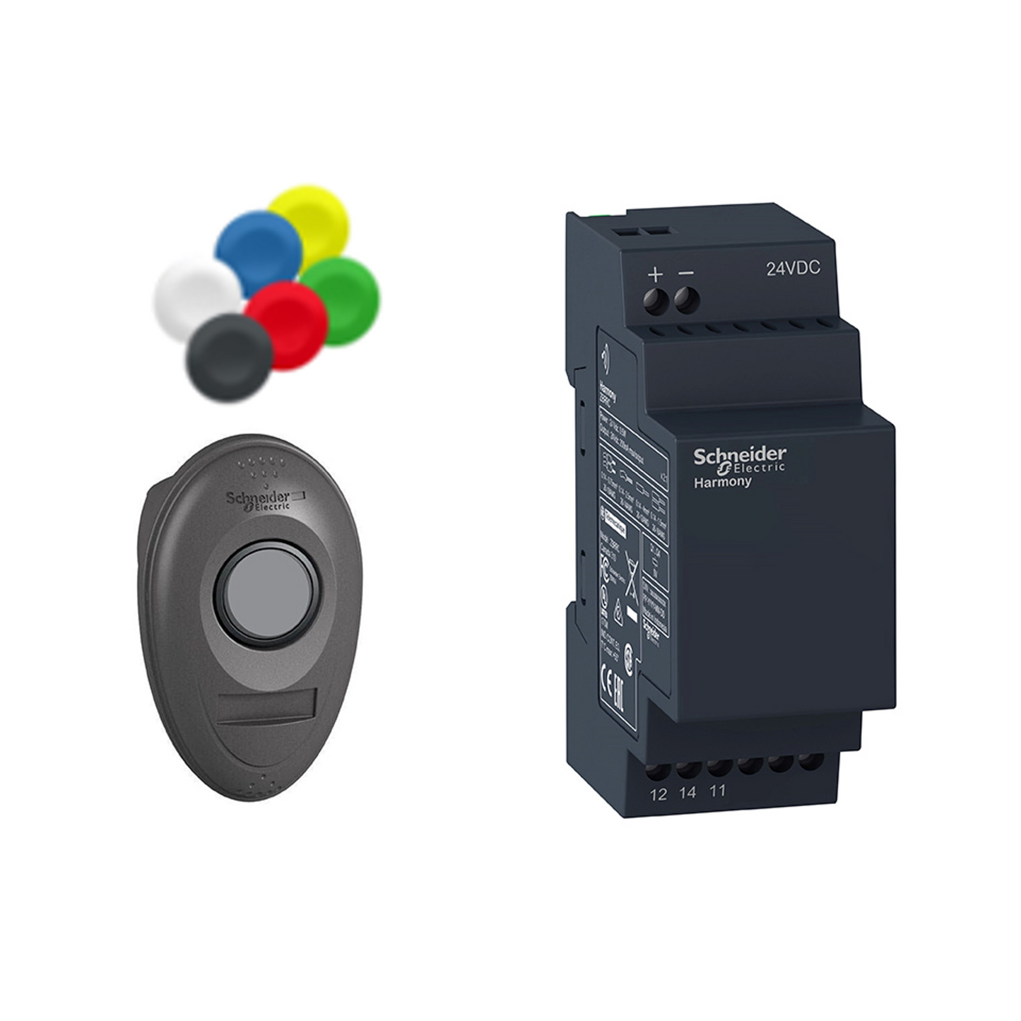 Schneider Electric-XB5RMB03-Harmony pack sans pile & sans fil mobile Ø22 récepteur non programmable 24Vcc
