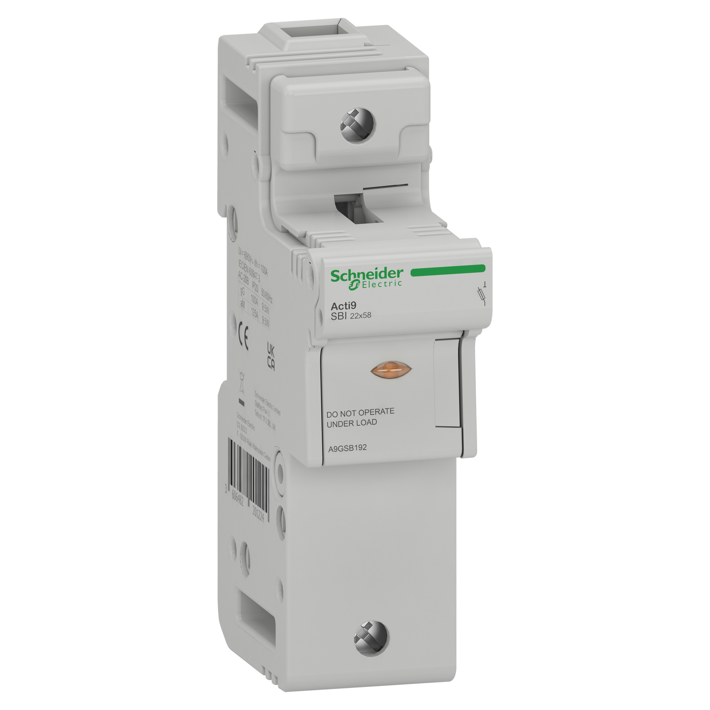 Schneider Electric-A9GSB192-ACTI9 SBI - porte-fusible - 1P - 125A - pour fusible 22x58mm