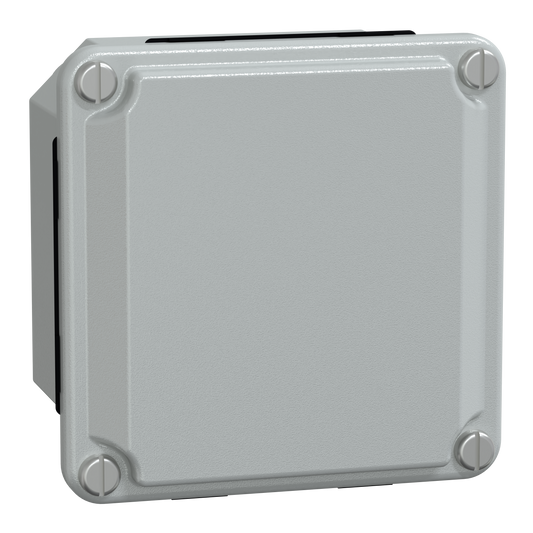 Schneider Electric-NSYDBN88-PanelSeT SDB - boîte acier - couvercle bas - sans prédécoupage - 85x85x49mm