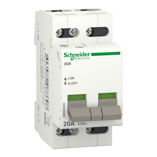 Schneider Electric-A9S60320-Acti9, iSW interrupteur de commande 3P 20A 415VCA