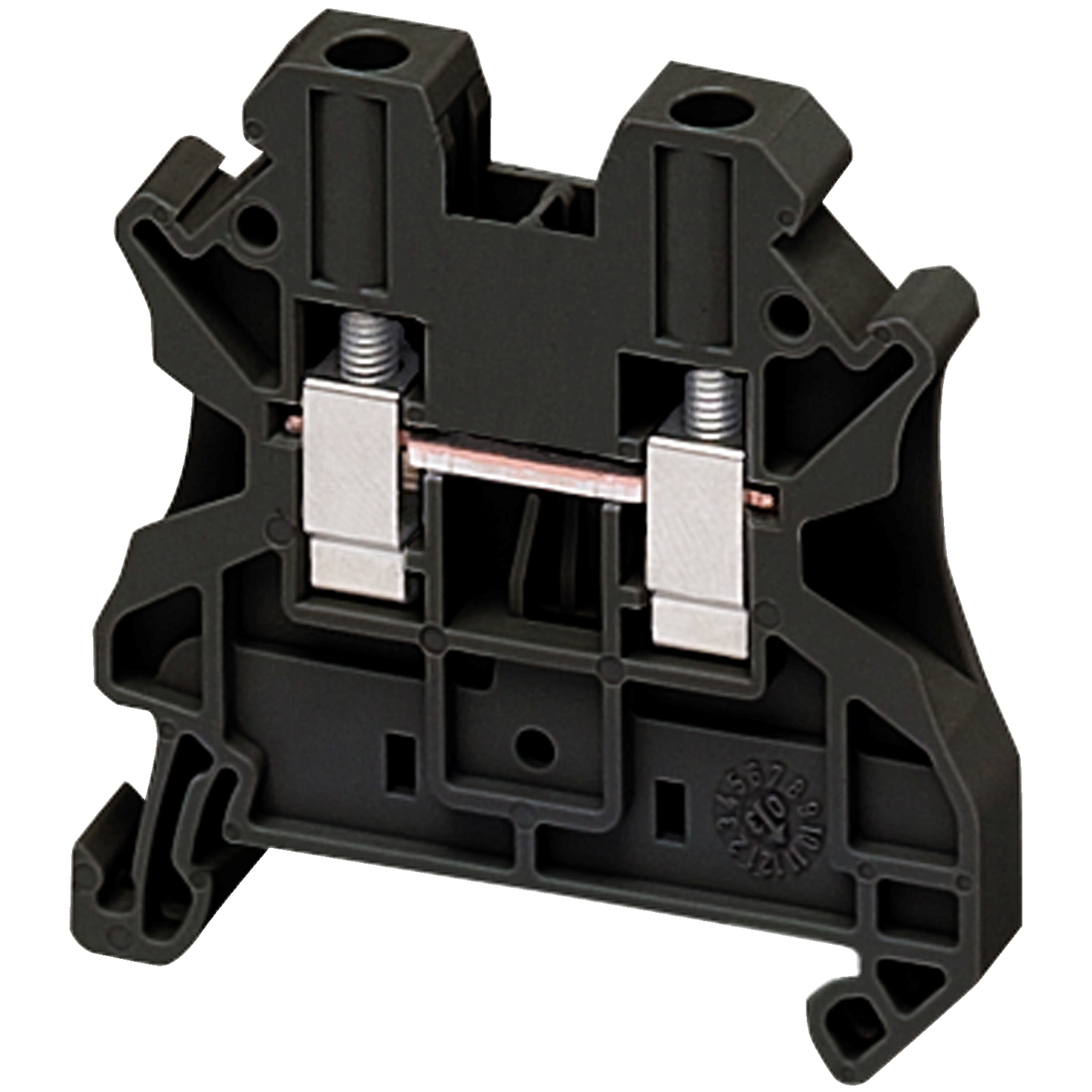 Schneider Electric-NSYTRV42BK-Borne à vis - passant - 2 points - 4mm² - noir