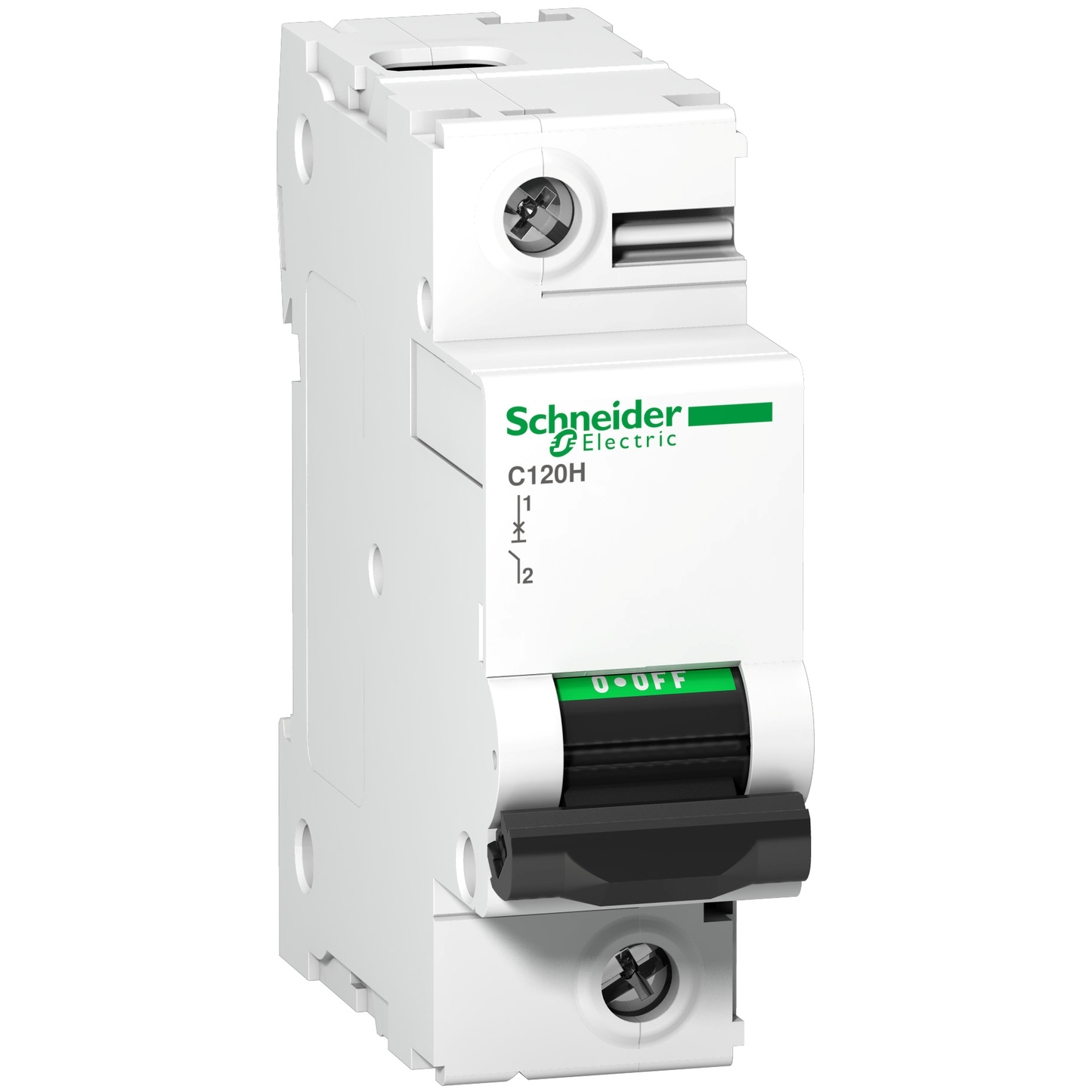 Schneider Electric-A9N18447-Acti9 C120H Disjoncteur Modulaire 1P 100 A, courbe C, 15 kA