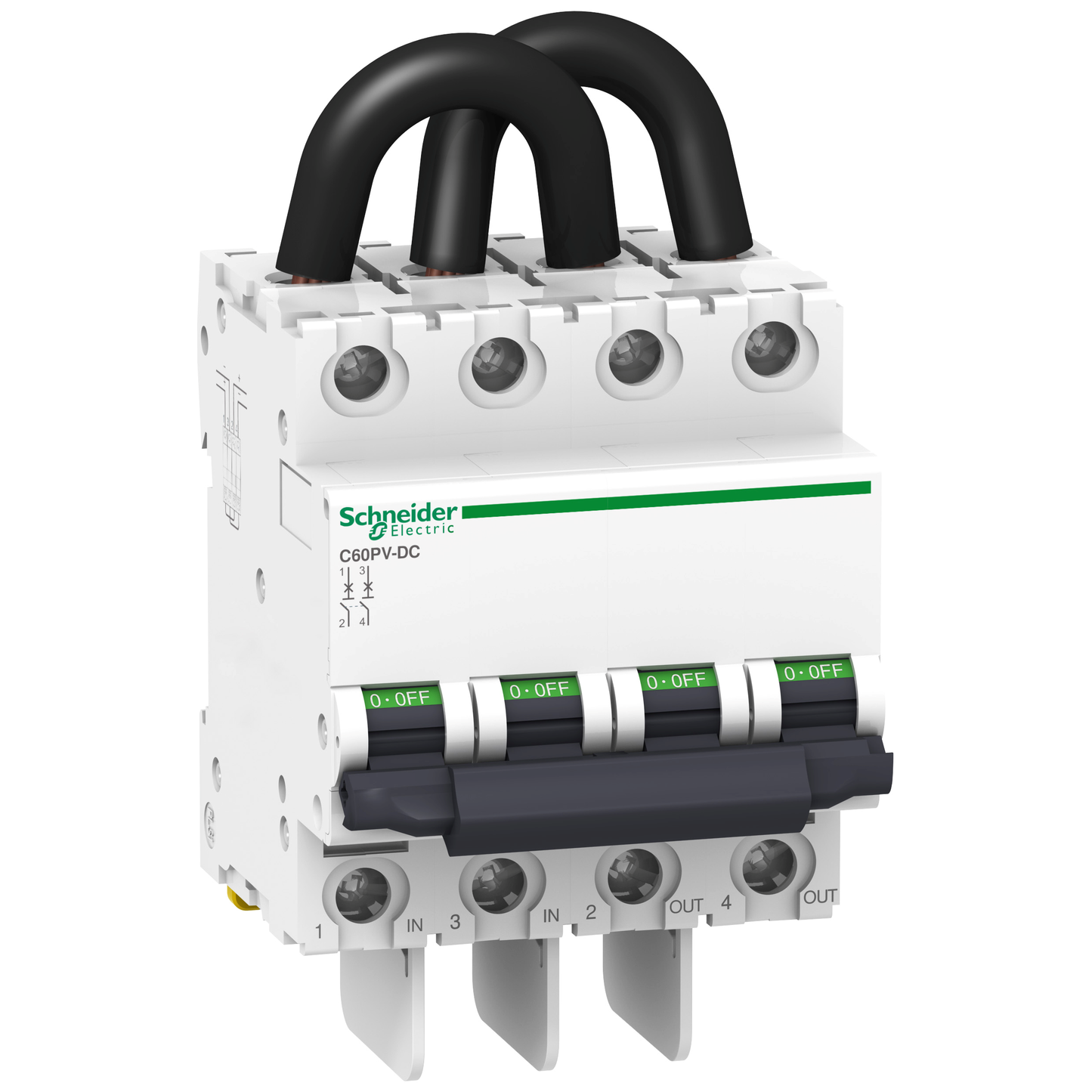 Schneider Electric-A9N61657-Disjoncteur photovoltaïque C60PV-DC 800VDC 8A 2P