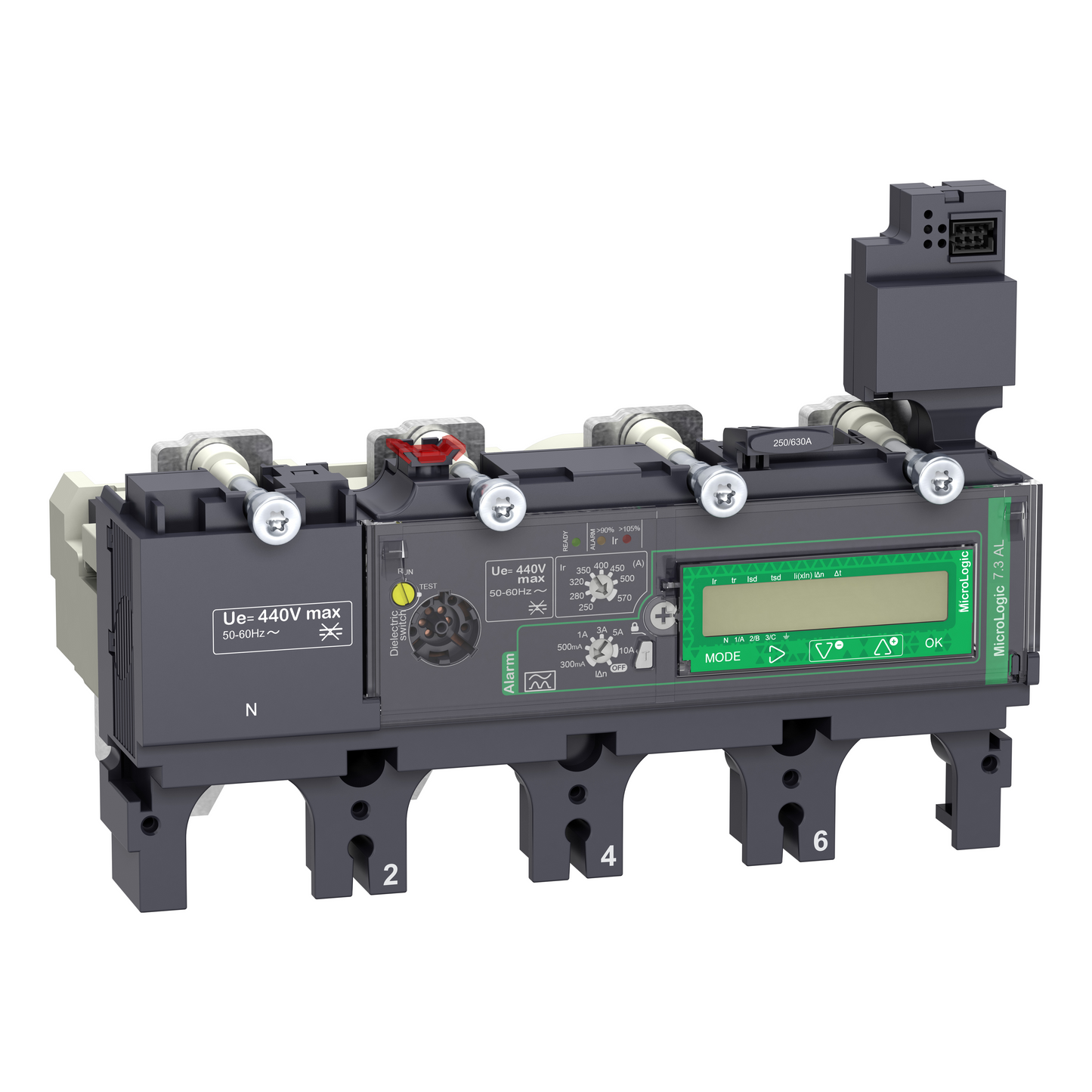 Schneider Electric-C4047A400-ComPacT NSX - déclencheur MicroLogic 7.3E AL Vigi 400A - 4P4D pour NSX400