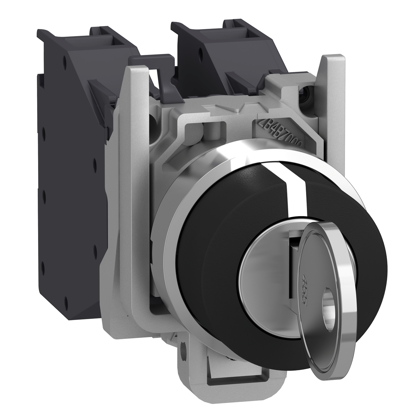 Schneider Electric-XB4BG33-BOUTON TOURNANT NOIR DIAM 22 À SERRURE 3
