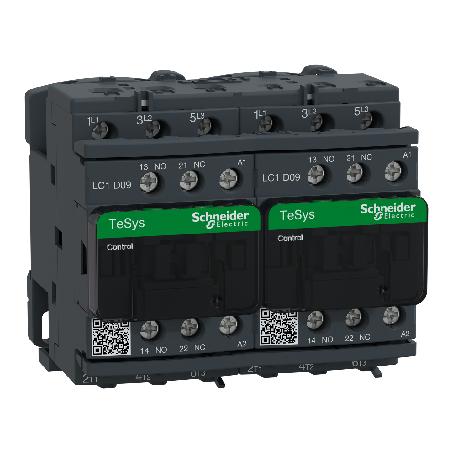 Schneider Electric-LC2D09M7-TeSys LC2D - contacteur inverseur - 3P - AC-3 440V - 9A - bobine 220Vca