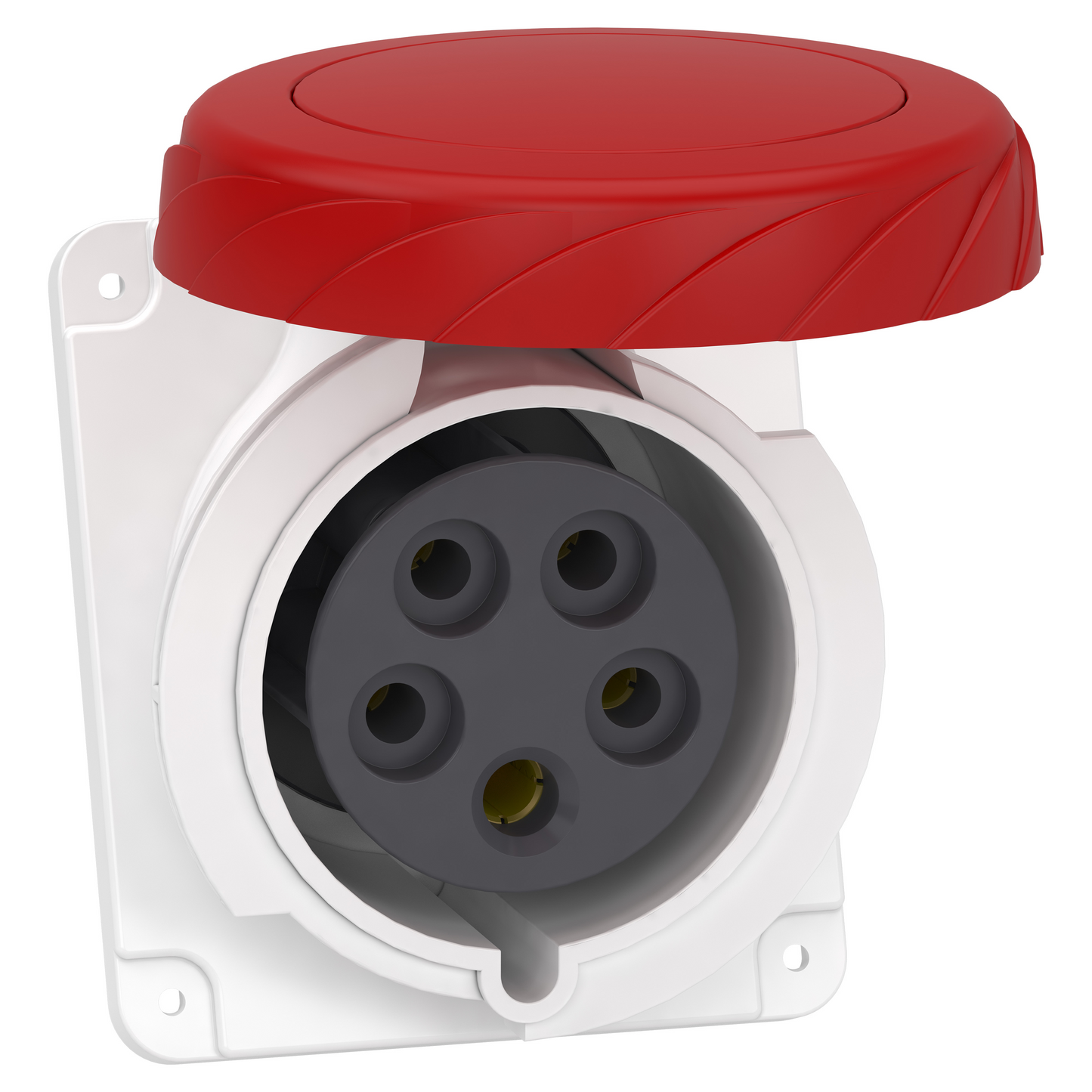 Schneider Electric-PKY32F735-Mureva - socle de prise industrielle coudée 32 A - 3P+N+T - 380-415 V CA - IP67