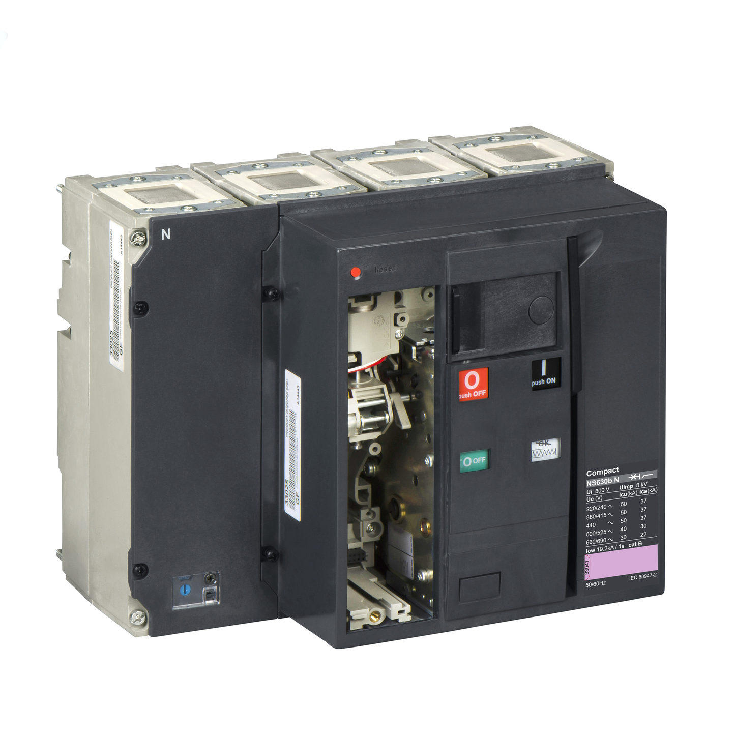 Schneider Electric-33285-ComPact NS800H - bloc coupure - 4P - 70kA - fixe électrique