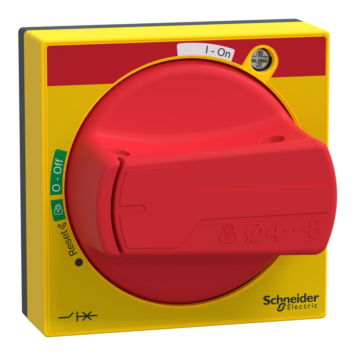Schneider Electric-GVAPR65S-TeSys GV - Poignee rouge ip65 avec a daptateur court