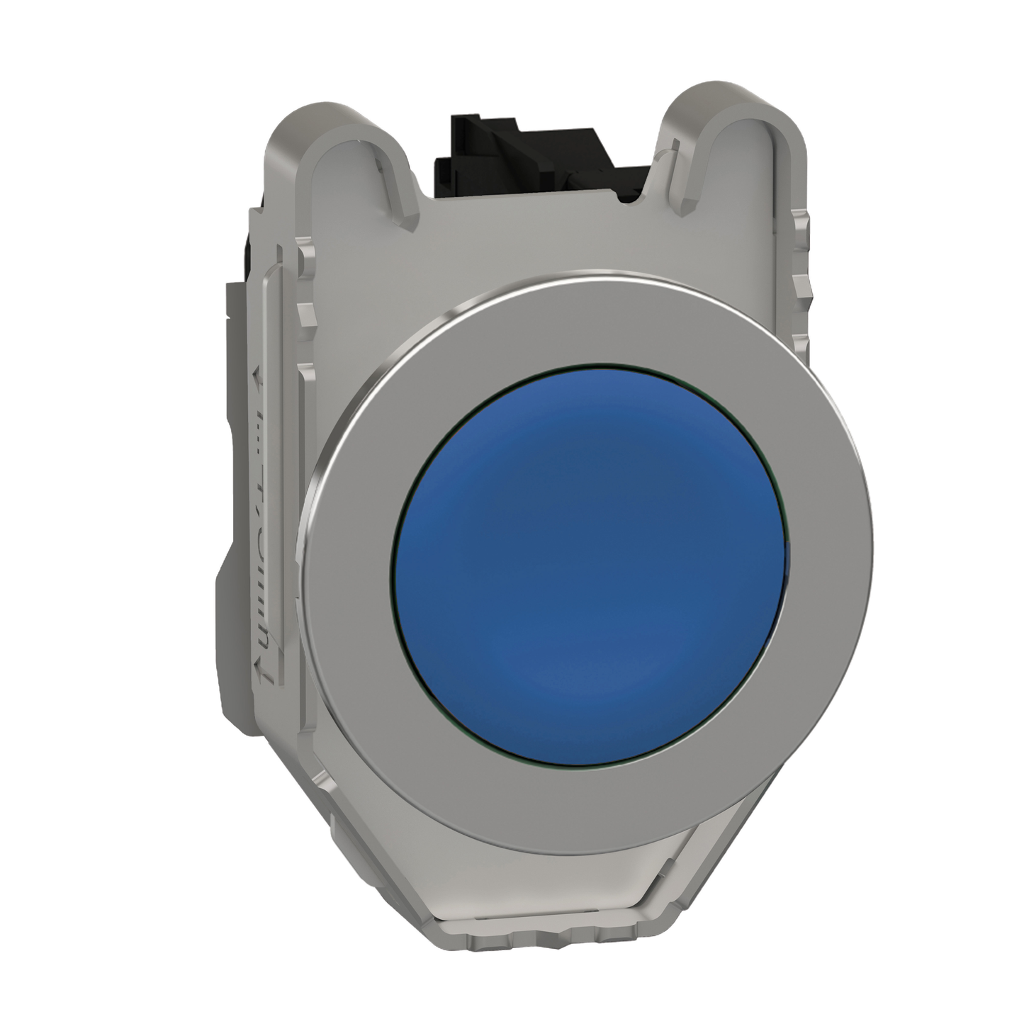 Schneider Electric-XB4FA61-Harmony XB4 - bouton poussoir à impulsion - flush - bleu - 1F - vis étrier