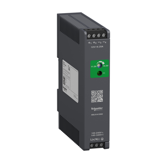 Schneider Electric-ABLS1A12062-Modicon ABL - alimentation à découpage - 6,2A - 100à240Vca mono/biphasé - 12Vcc
