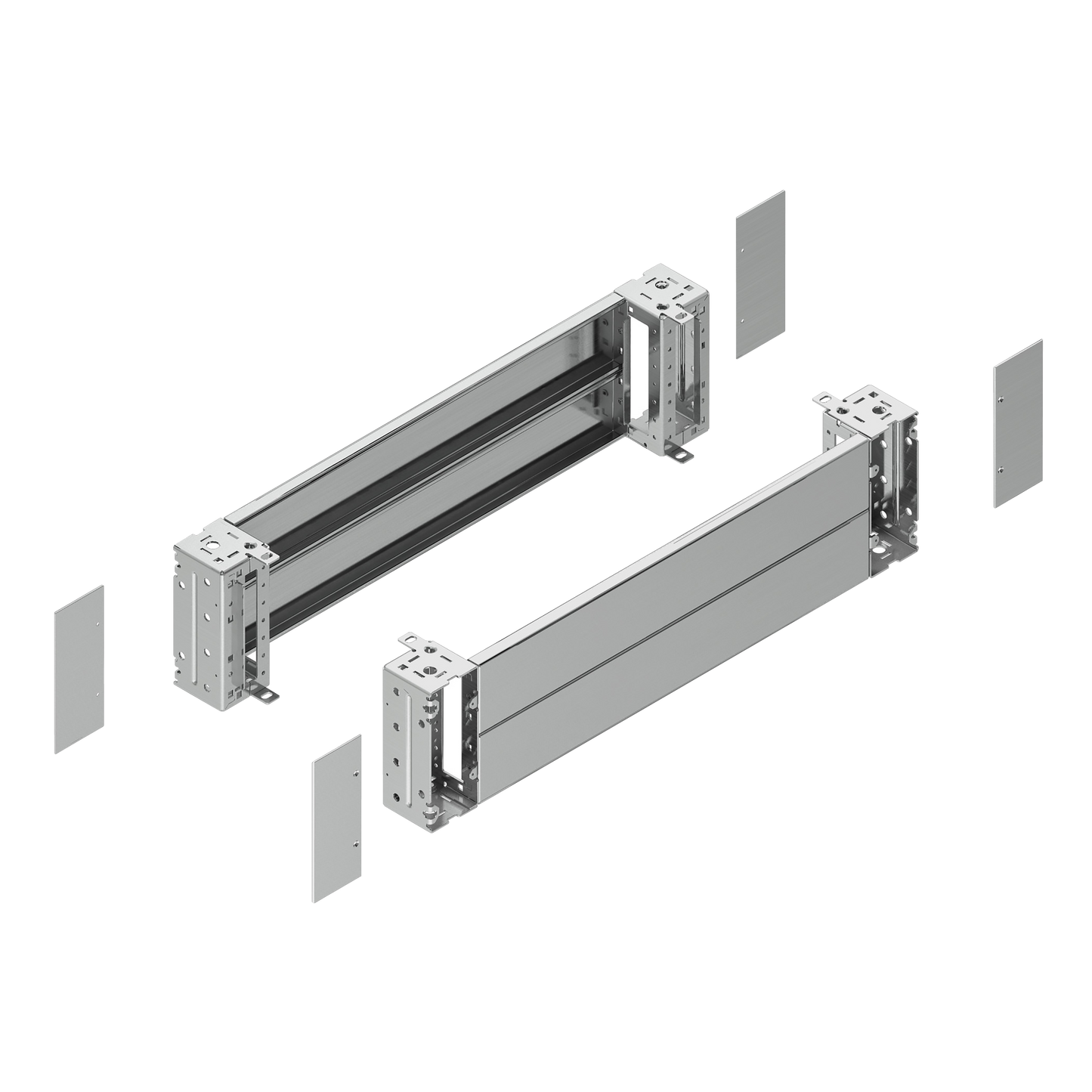 Schneider Electric-NSYSPFX12200H-PanelSeT SFN Accessoires - jeu 2 panneaux face avant + corner inox 316L 1200x200