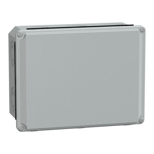 Schneider Electric-NSYDB2015M-PanelSeT SDB - boîte acier - couvercle bas - avec prédécoupage - 206x156x83mm