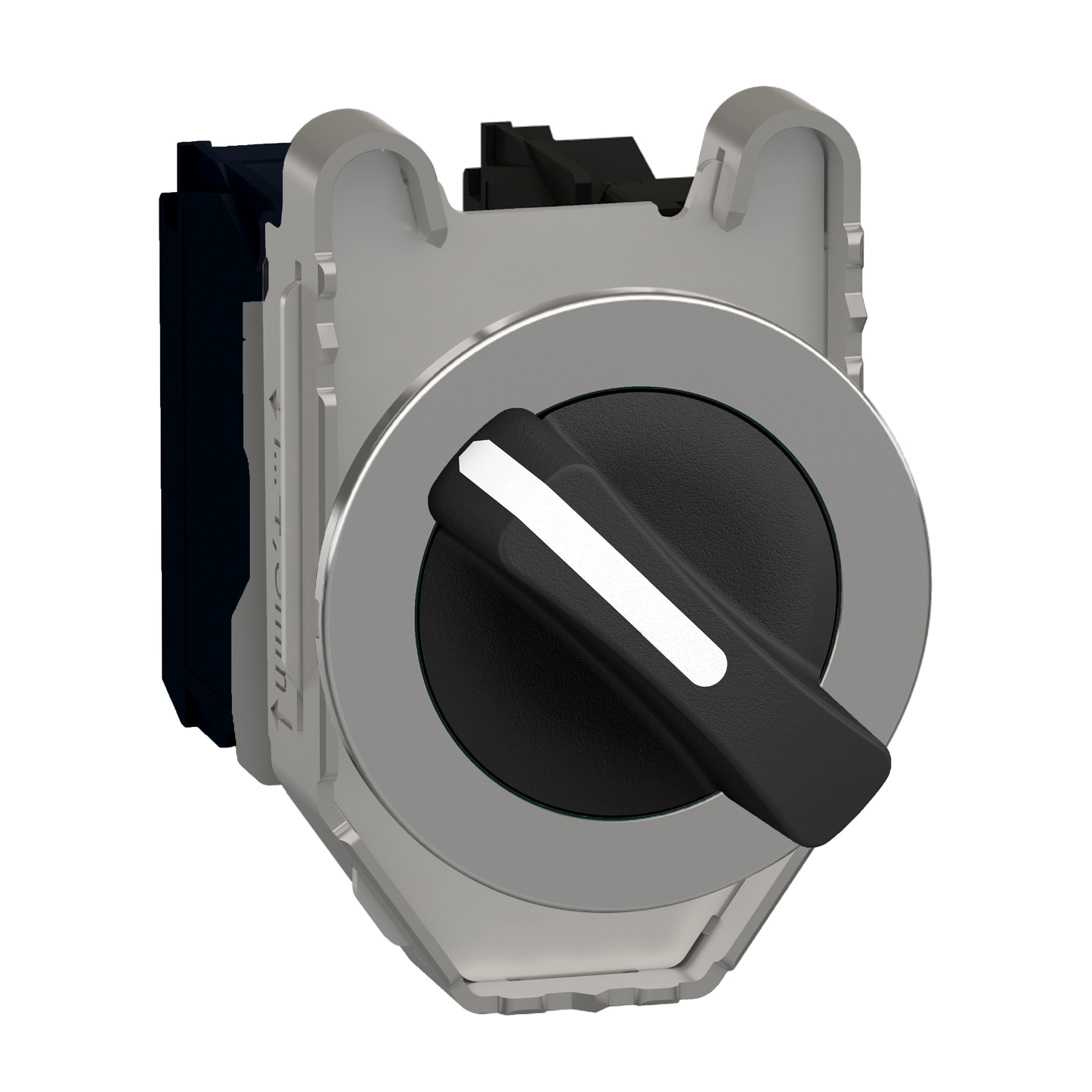 Schneider Electric-XB4FD25-Harmony XB4 - bouton tournant à manette - flush - 2 pos fix - noir - 1O+1F