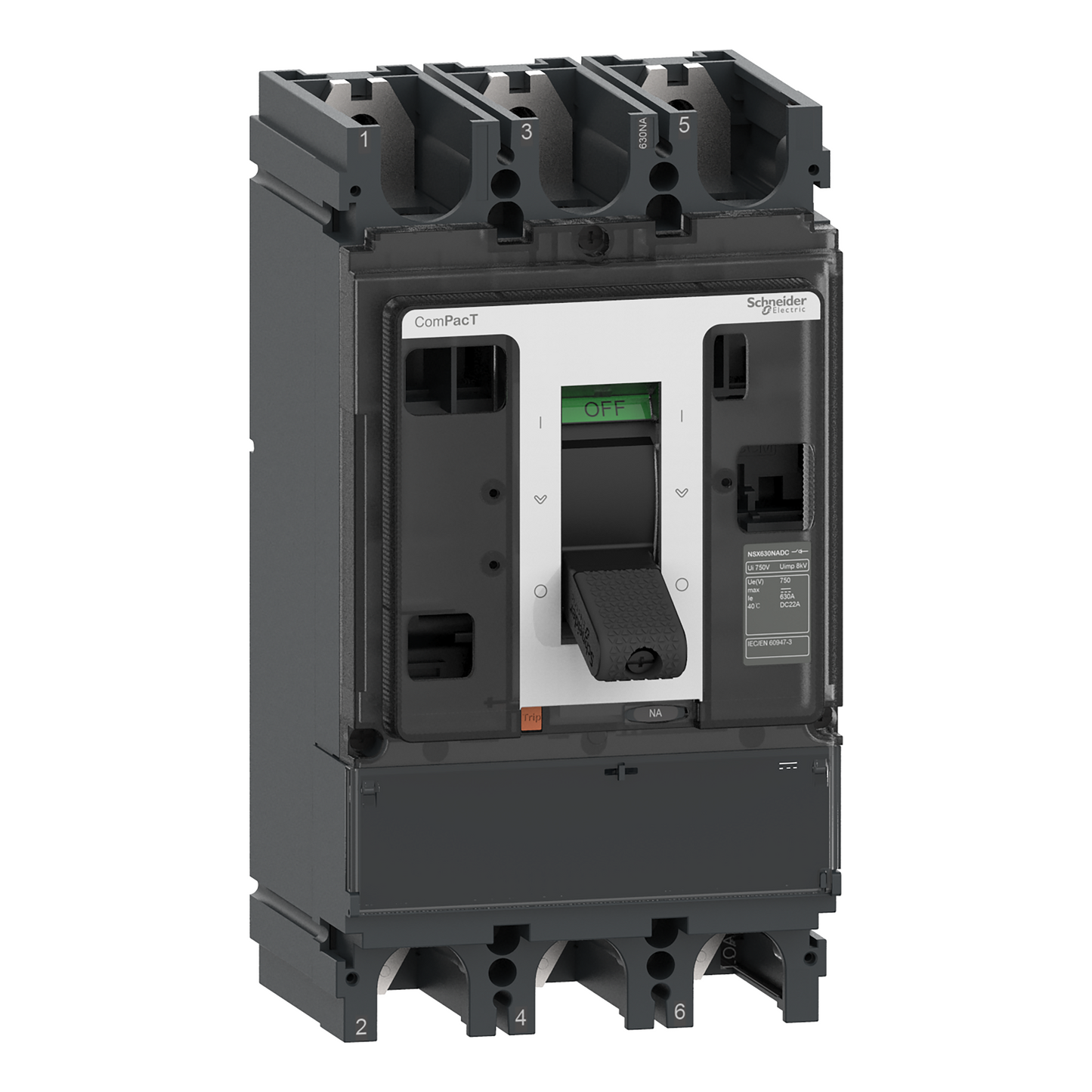 Schneider Electric-C403400DS-ComPacT NSX400 NA DC - interrupteur sectionneur CC - 400A - 3P - montage fixe