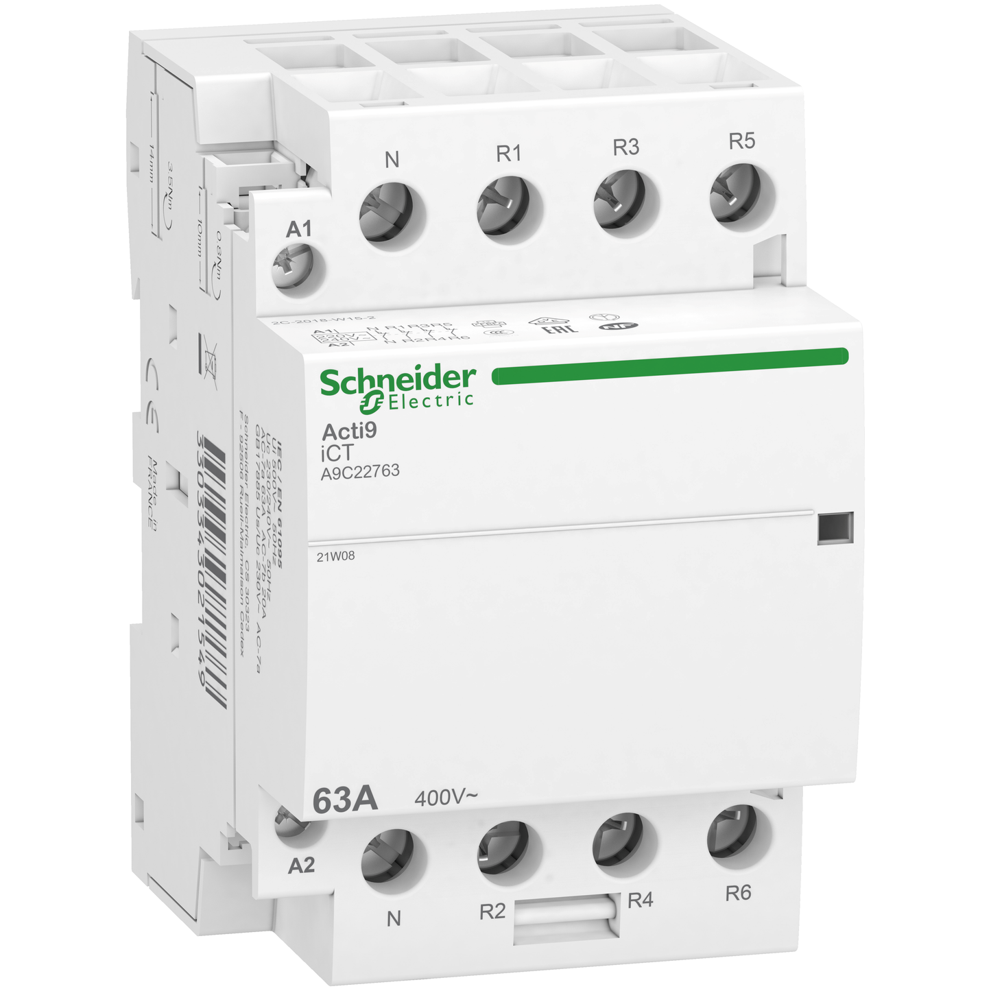 Schneider Electric-A9C22763-iCT TG 63A 3PN 4NF 240V 50HZ
