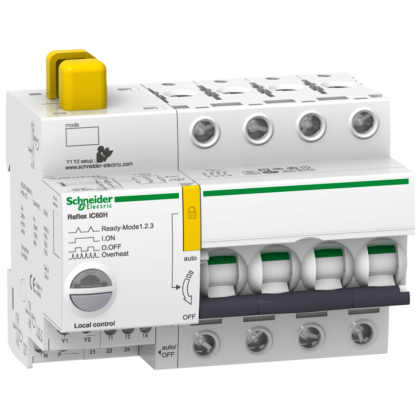 Schneider Electric-A9C64416-REFLEX IC60HTI24 16A4P B