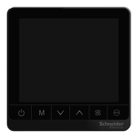 Schneider Electric-TC907-3A4DPSAB-Thermostat, Fancoil Proportionnel, Standalone, 4 tubes, 3 vitesses,240V, noir
