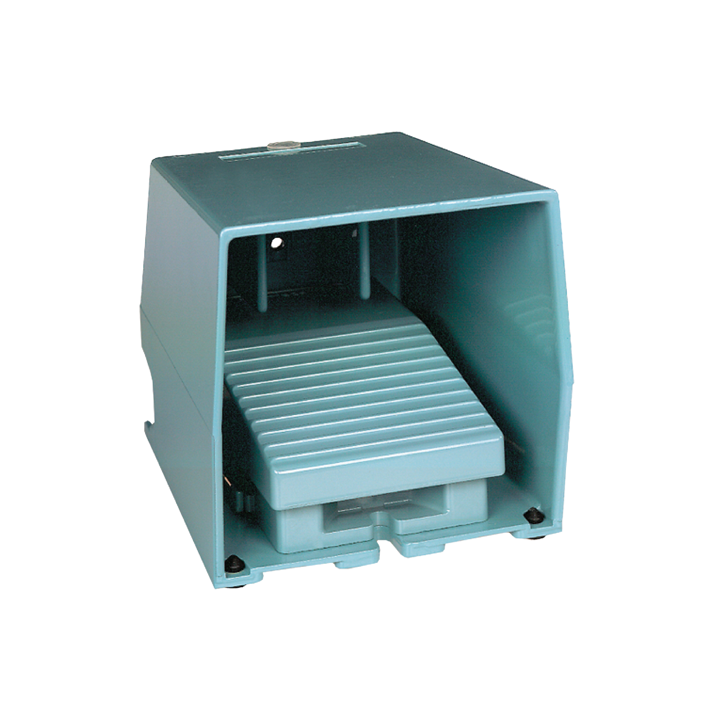 Schneider Electric-XPEM611-Preventa XPEM - inter. à pied - simple - avec capot - métal.- bleu - 2O+2F