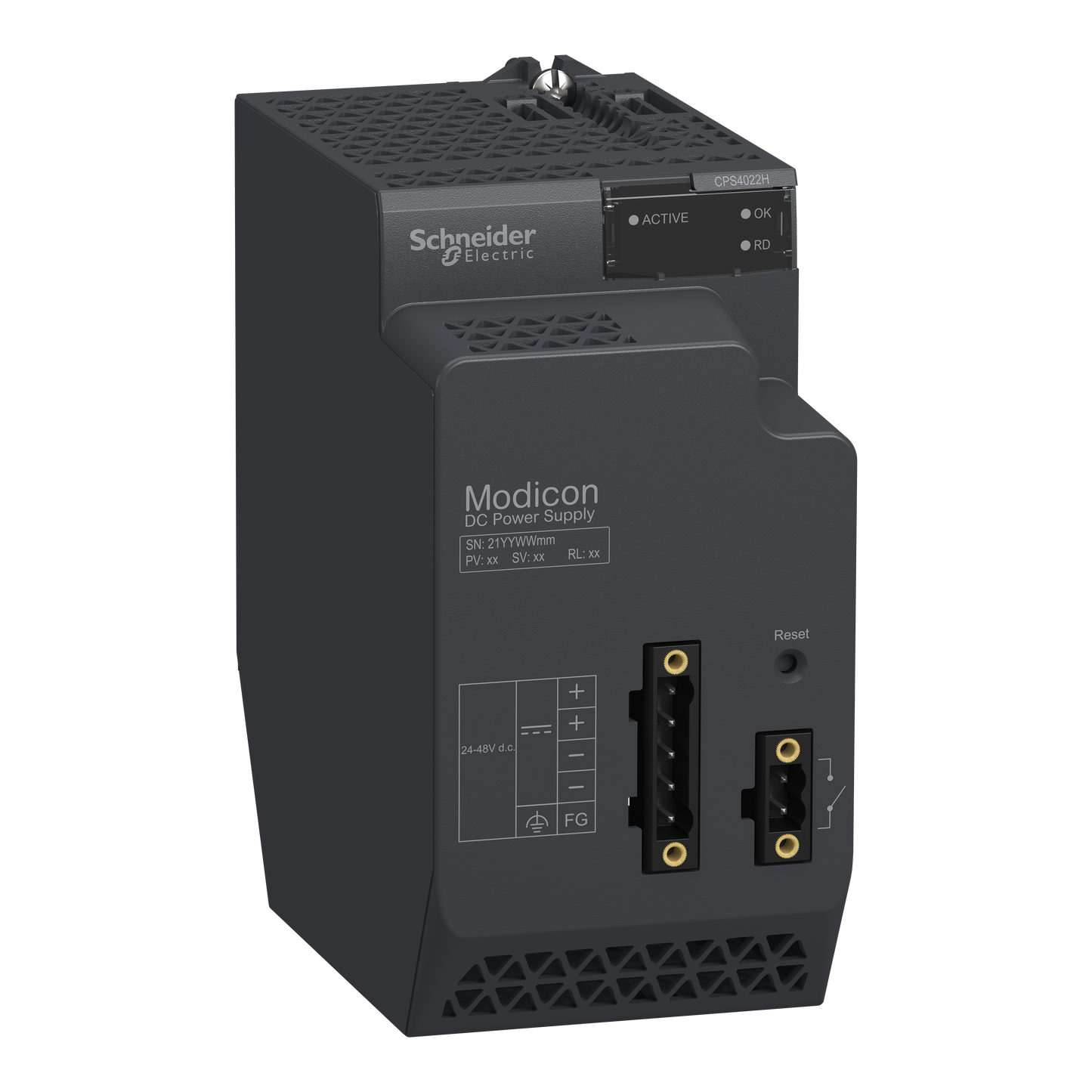 Schneider Electric-BMXCPS4022H-Modicon X80 - Alimentation redondante 24-48VDC - 40W - durci